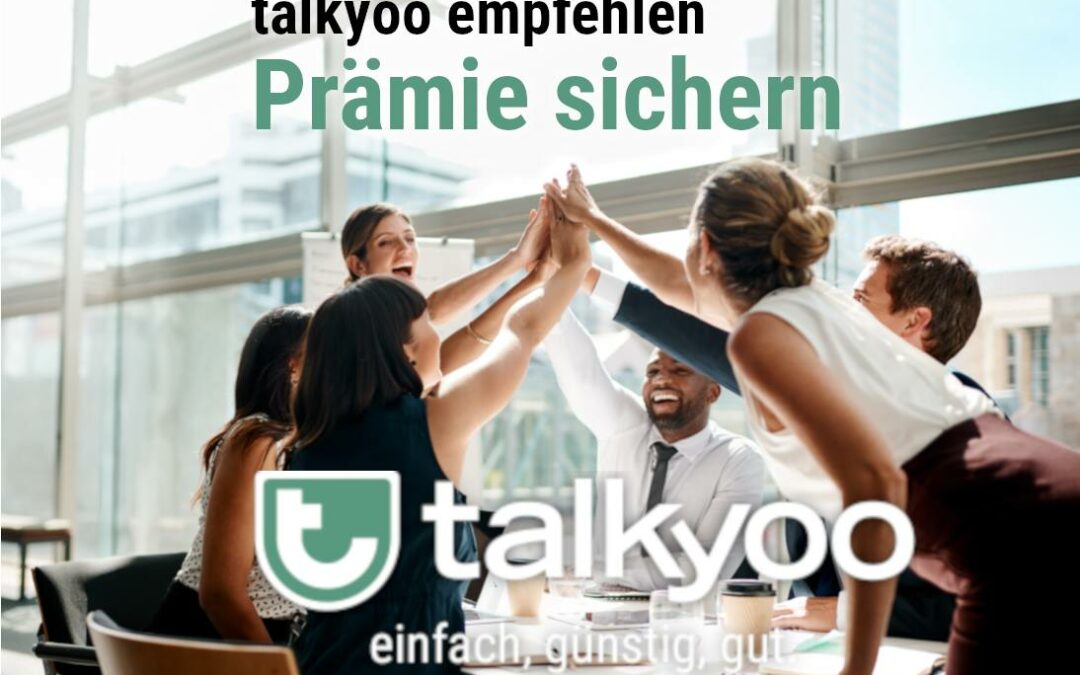 Empfehlen Sie unsere Telefonkonferenzen! 25€ Prämie für Sie. 50% Rabatt für den Neukunden.