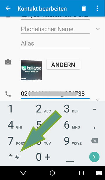 Wahlpause beim Android-Mobiltelefon einfügen